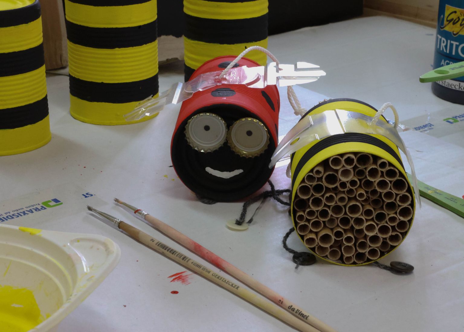 JVA Zeithain - Upcycling - Insektenhotel